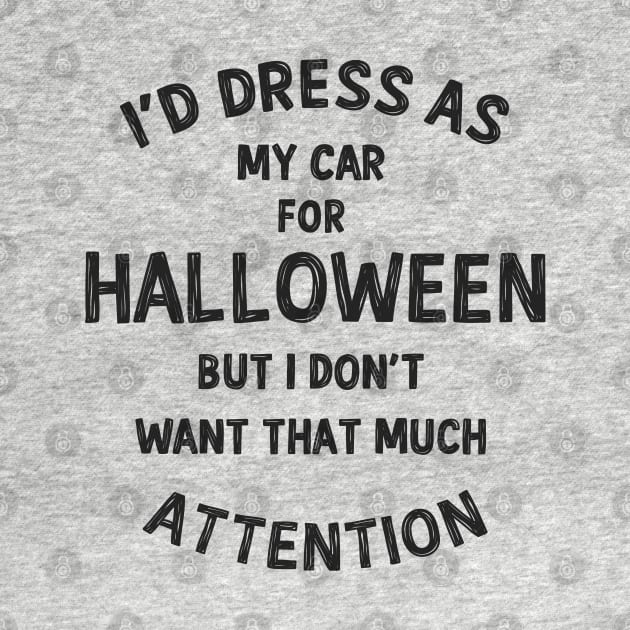I'd dress as my car, but... by hoddynoddy